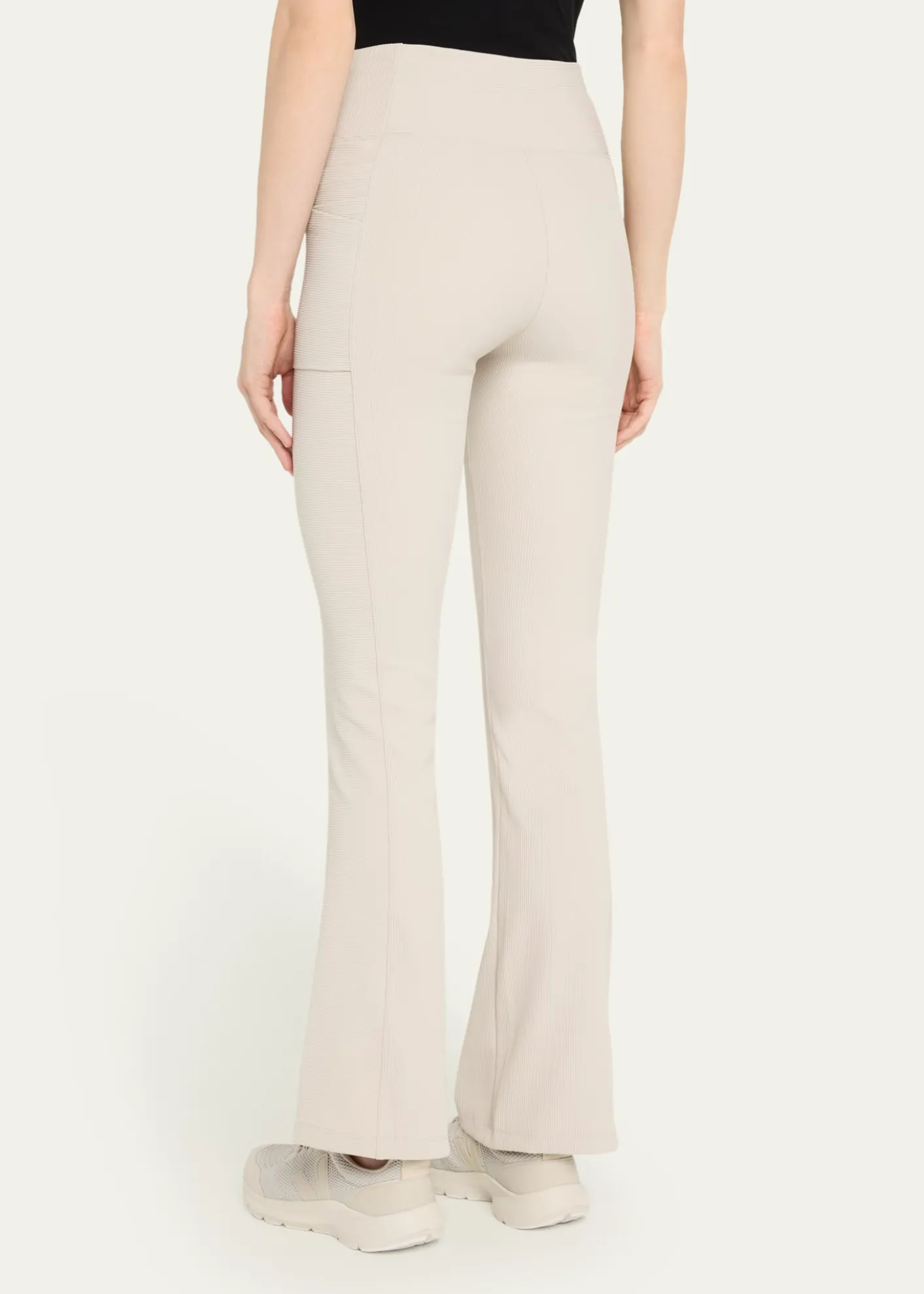 Blanc NoirDirectional Rib Bootcut Leggings
