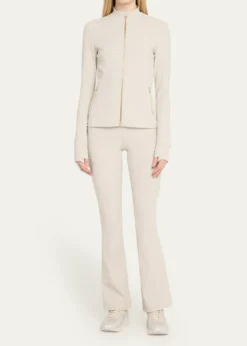 Blanc NoirDirectional Rib Bootcut Leggings