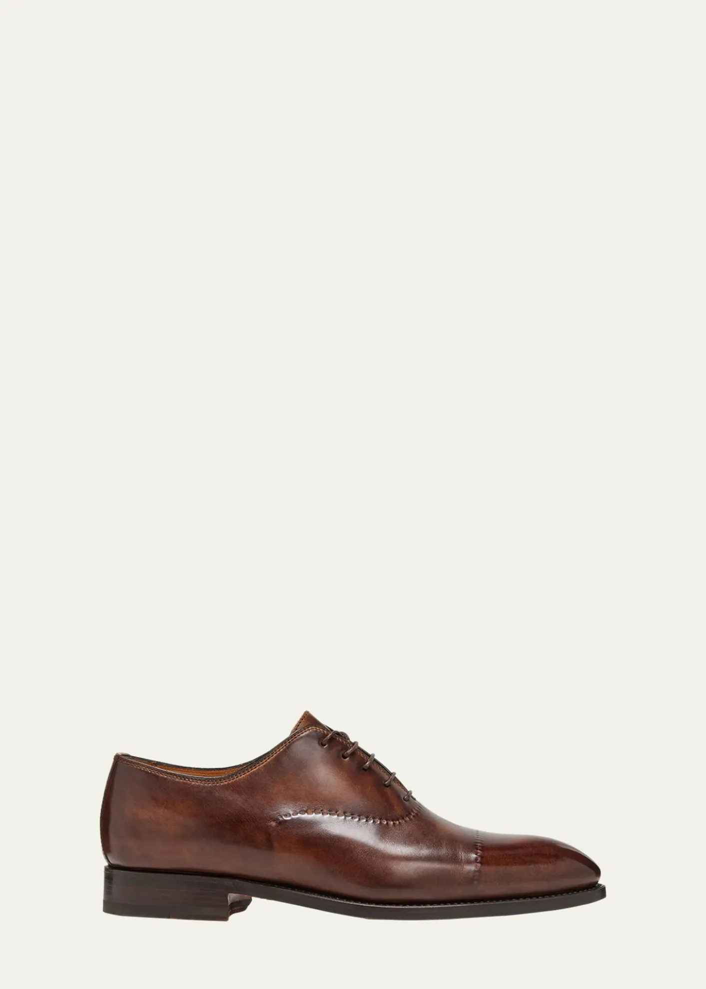 BontoniMen's Vittorio Reverse Stitch Cap-Toe Oxfords