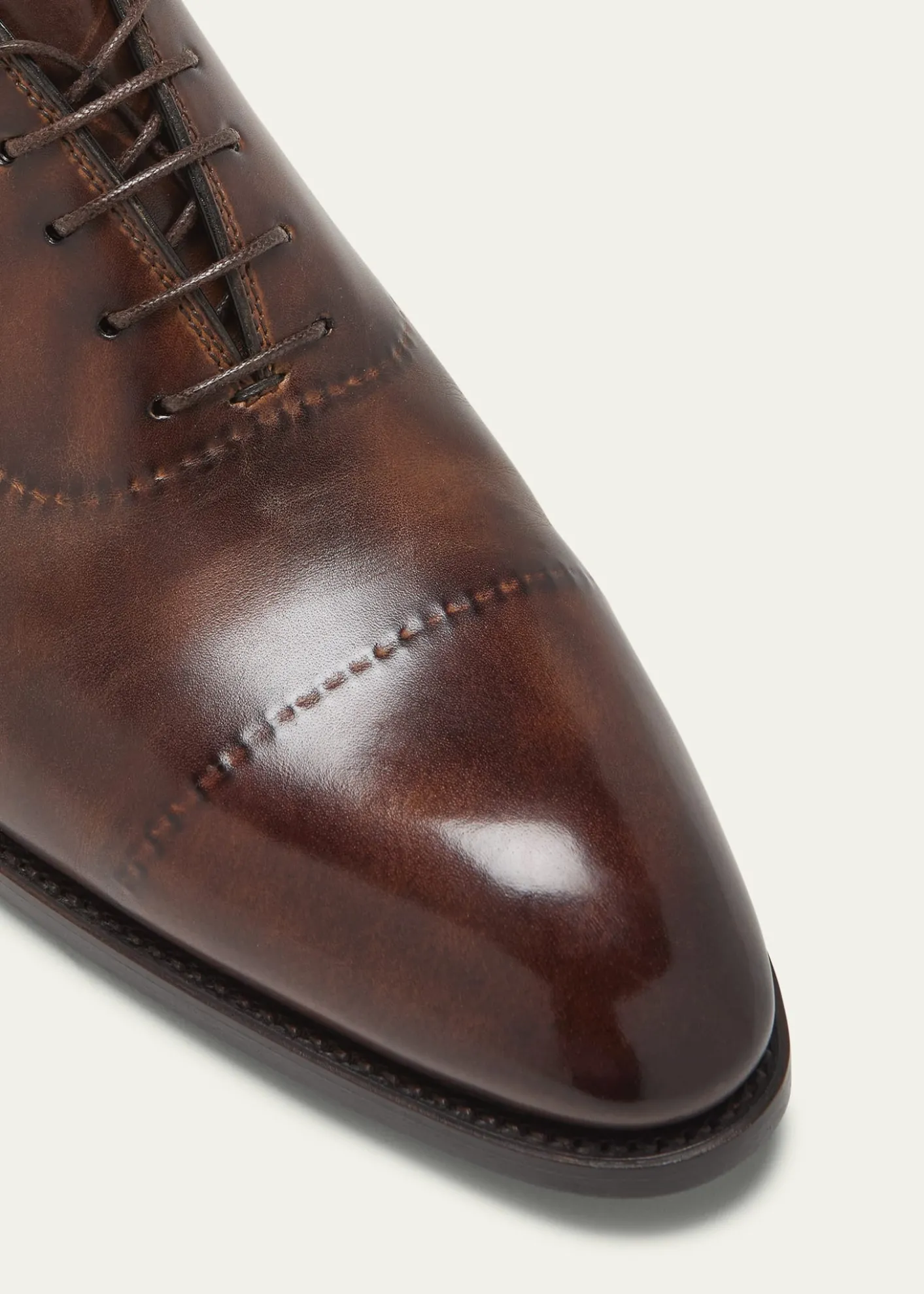 BontoniMen's Vittorio Reverse Stitch Cap-Toe Oxfords