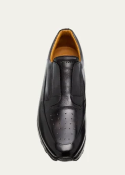 BontoniMen's Amabile Soft Leather Slip-On Sneakers