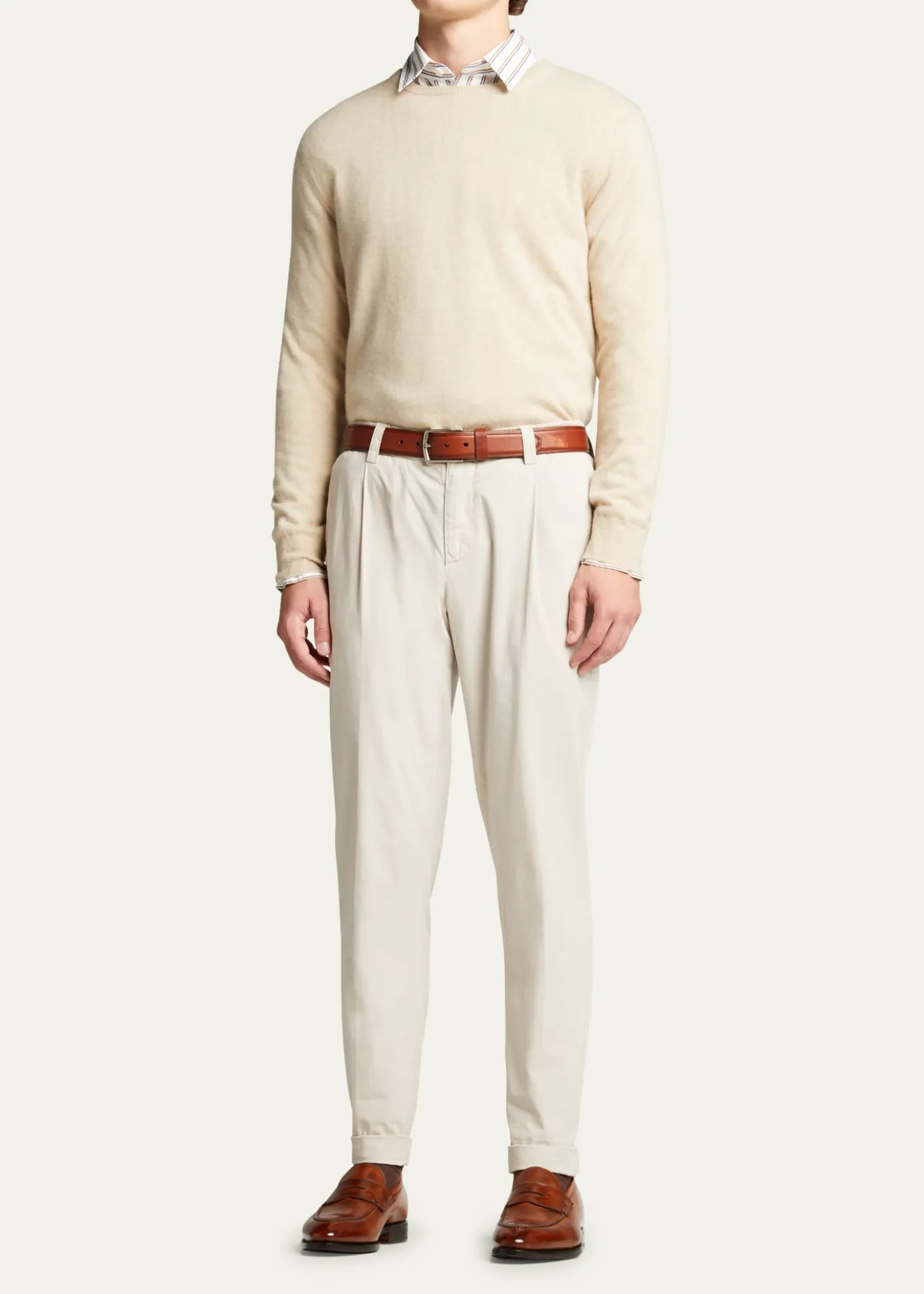 BontoniMen's Principe Leather Penny Loafers