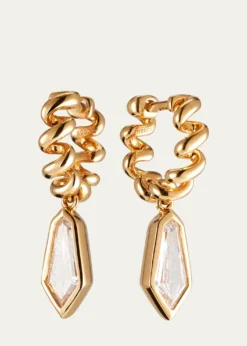 BoochierShield Diamond Slinkee Drop Earrings