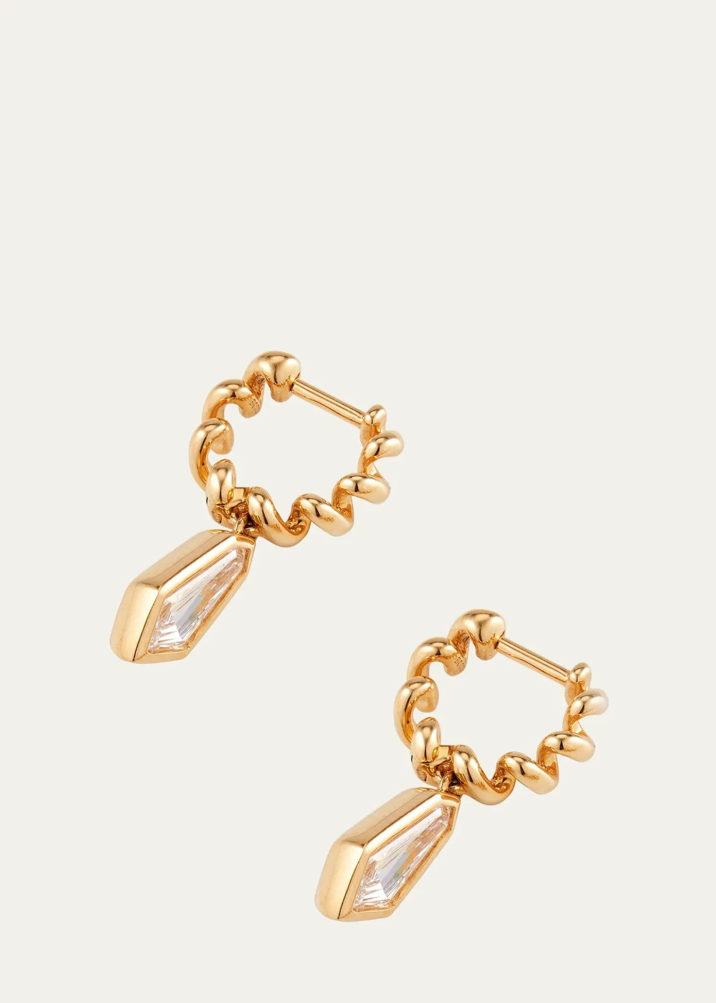 BoochierShield Diamond Slinkee Drop Earrings