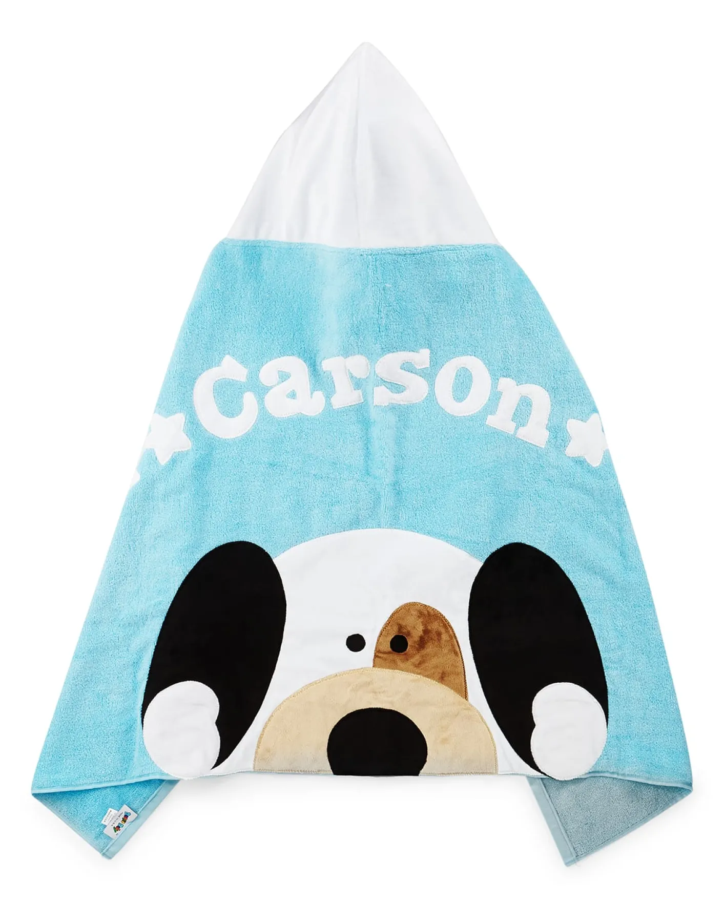 Boogie BabyPersonalized Peek-a-Boo Puppy Hooded Towel, Blue