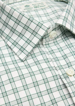 BorrelliMen's Cotton Multi-Plaid Point Collar Dress Shirt