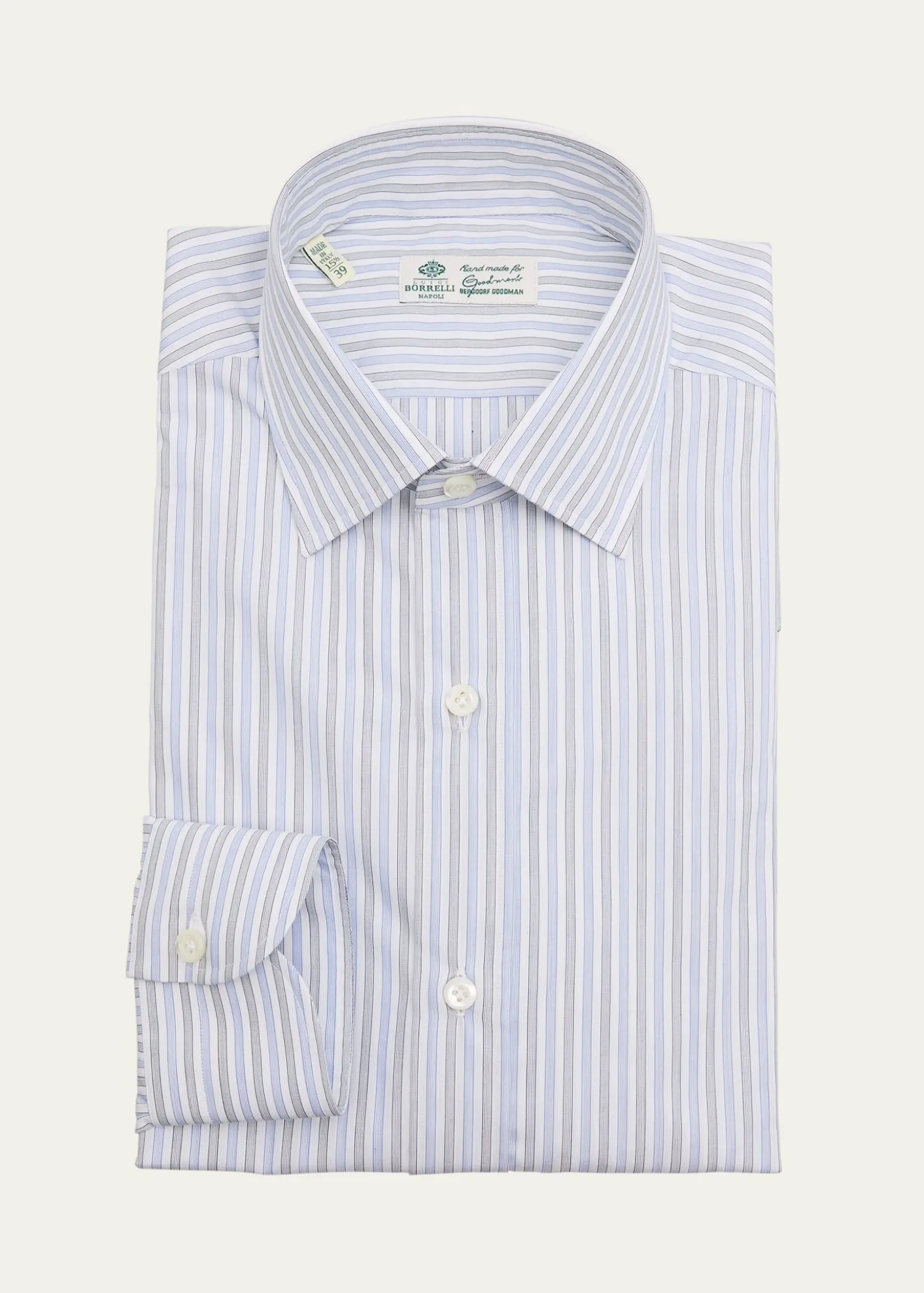 BorrelliMen's Cotton Multi-Stripe Dress Shirt