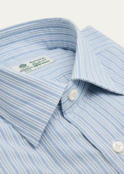 BorrelliMen's Cotton Multi-Stripe Point Collar Dress Shirt