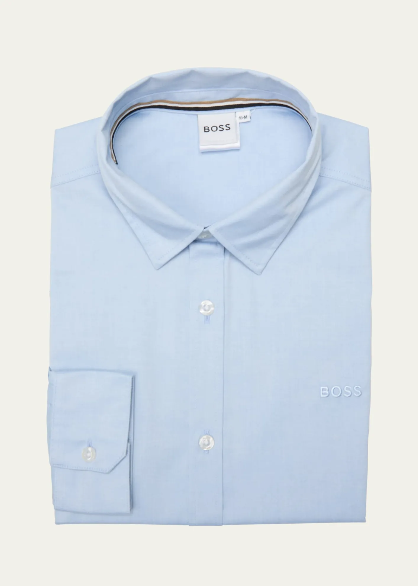 BOSSBoy's Long-Sleeve Cotton Oxford Shirt, Size 4-16