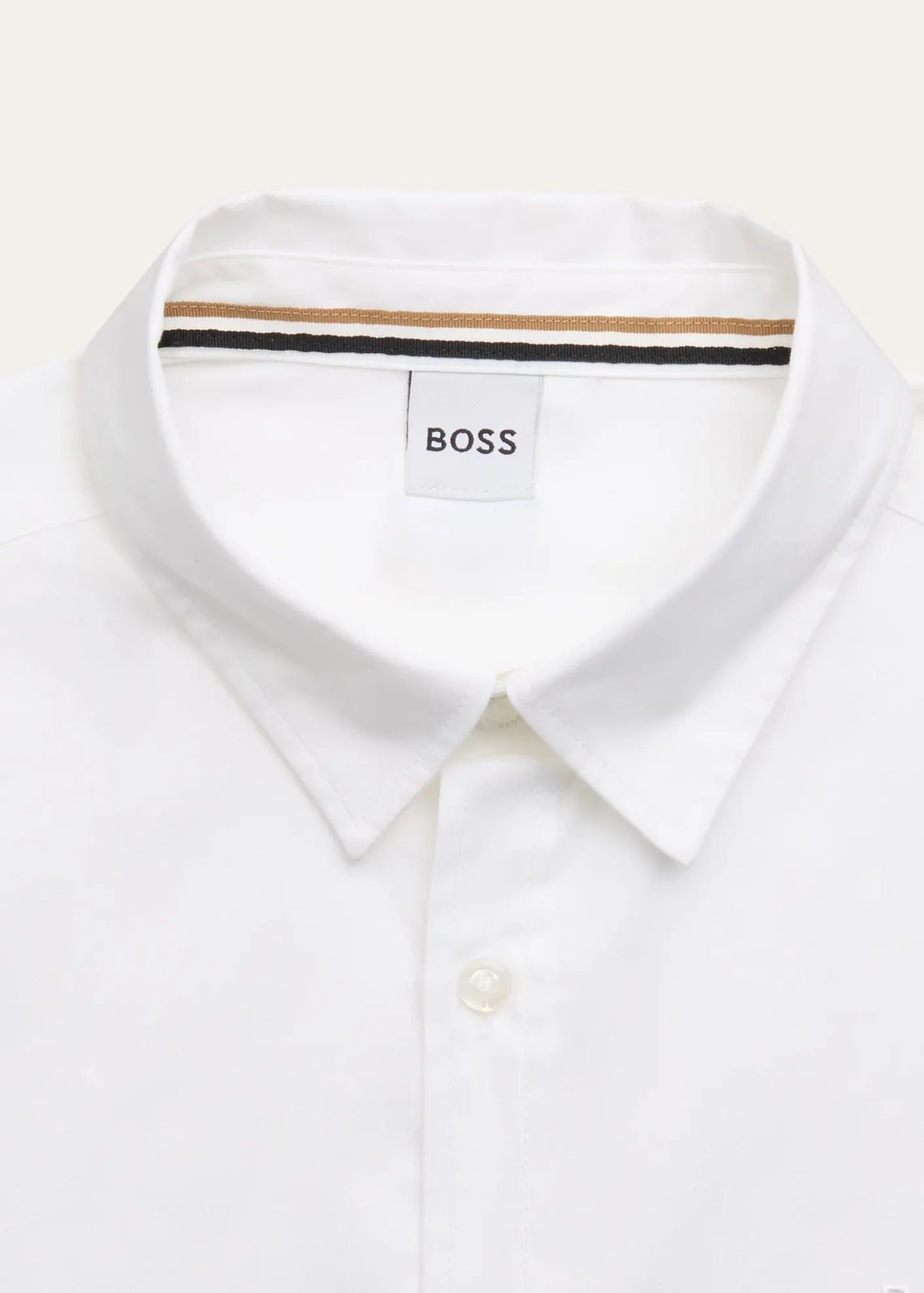 BOSSBoy's Long-Sleeve Cotton Oxford Shirt, Size 4-16