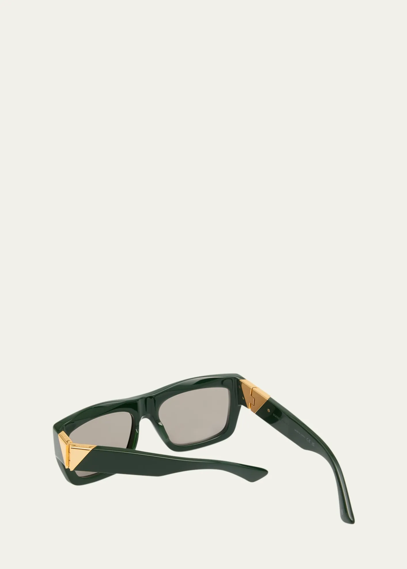 Bottega VenetaAcetate & Metal Rectangle Sunglasses