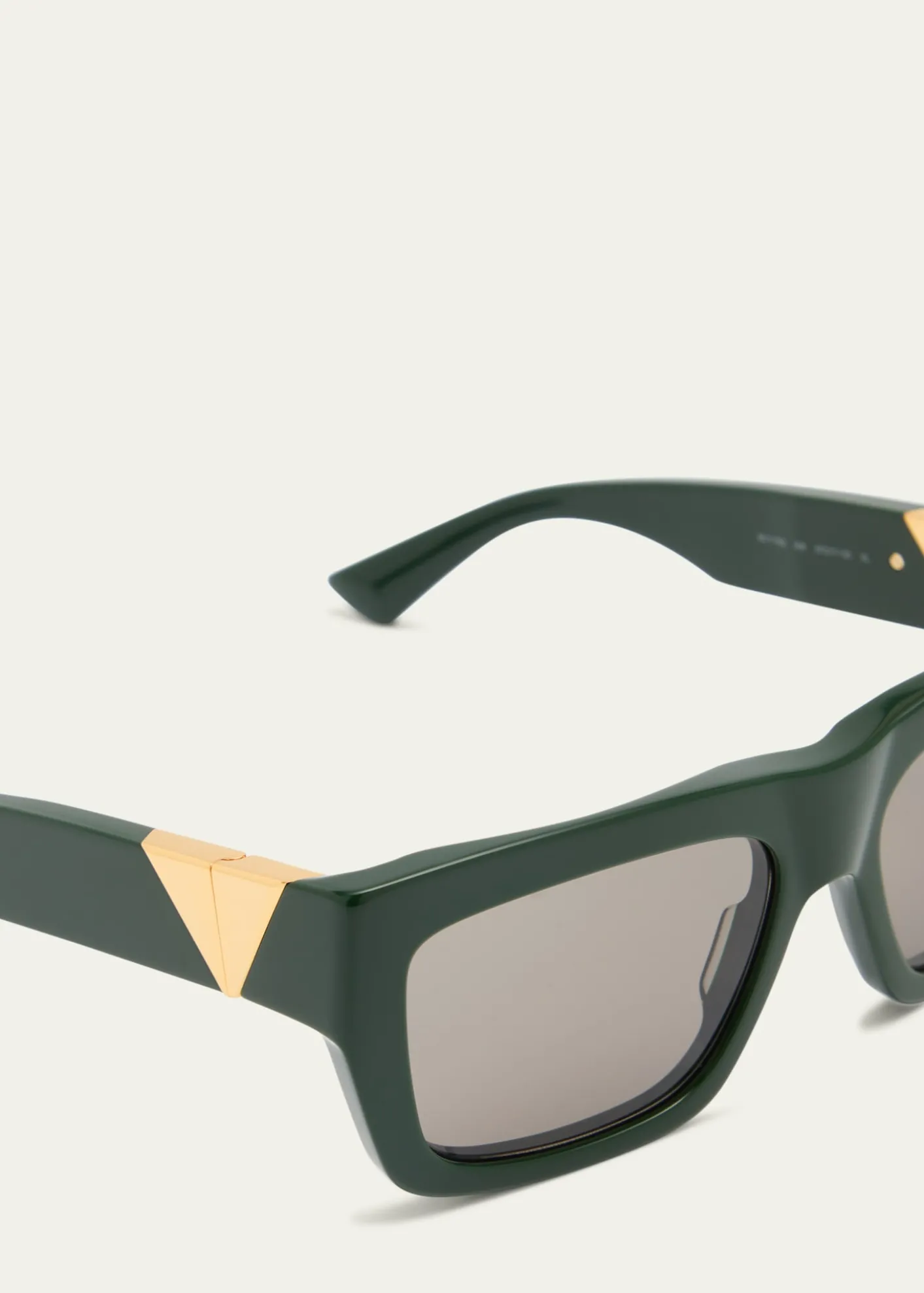 Bottega VenetaAcetate & Metal Rectangle Sunglasses