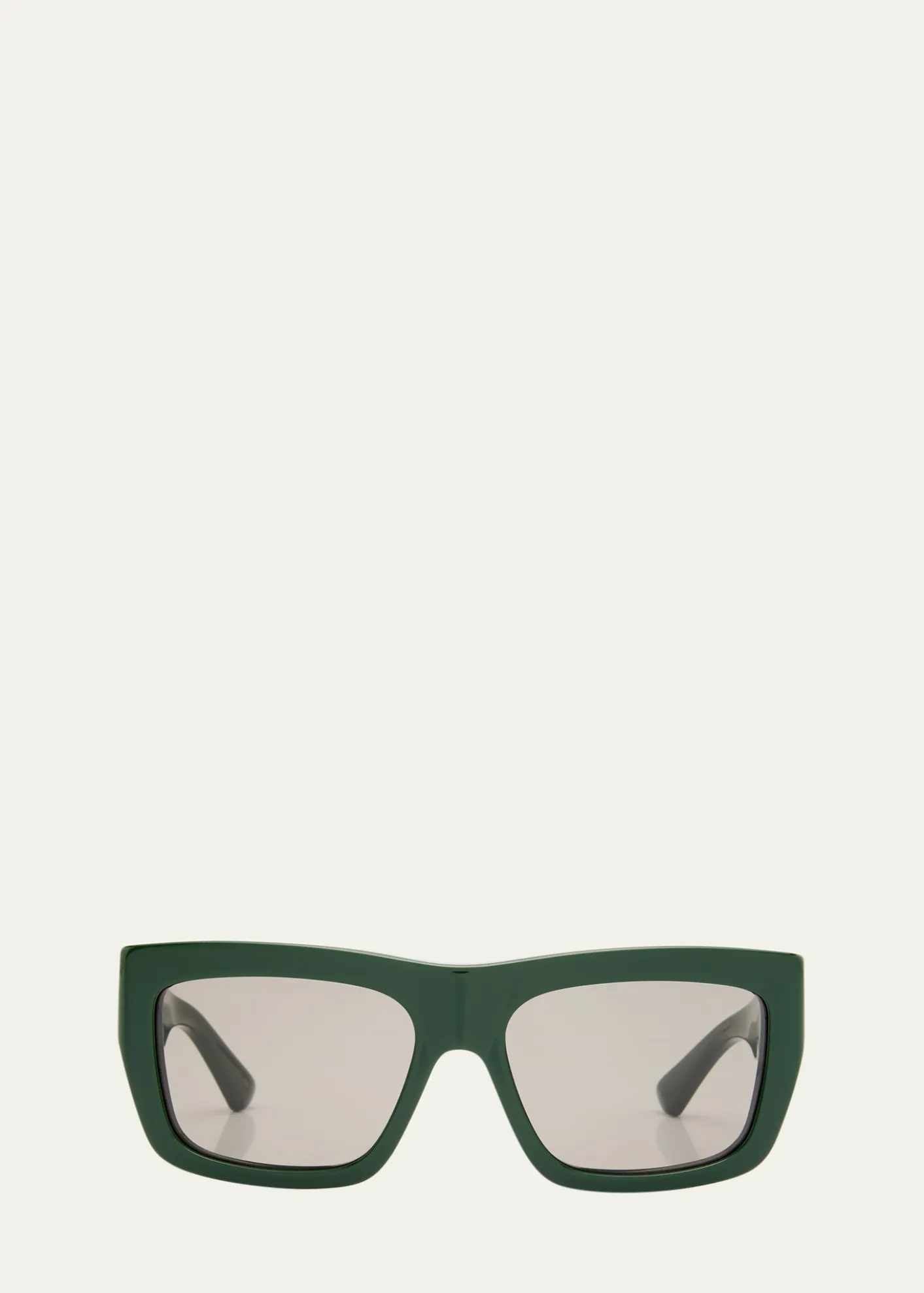 Bottega VenetaAcetate & Metal Rectangle Sunglasses