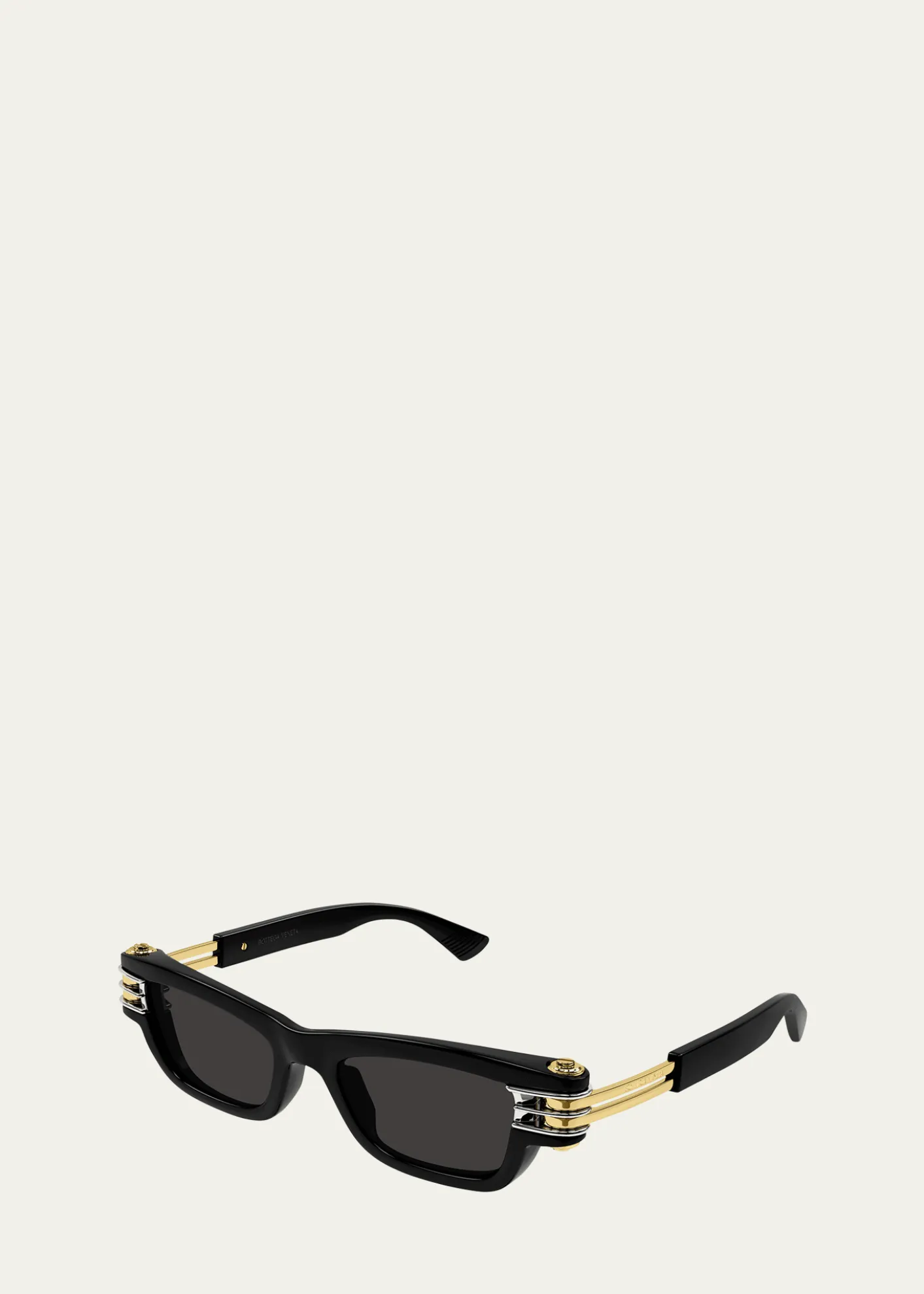 Bottega VenetaBolt Plastic Rectangle Sunglasses