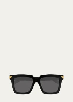 Bottega VenetaChunky Square Acetate Sunglasses