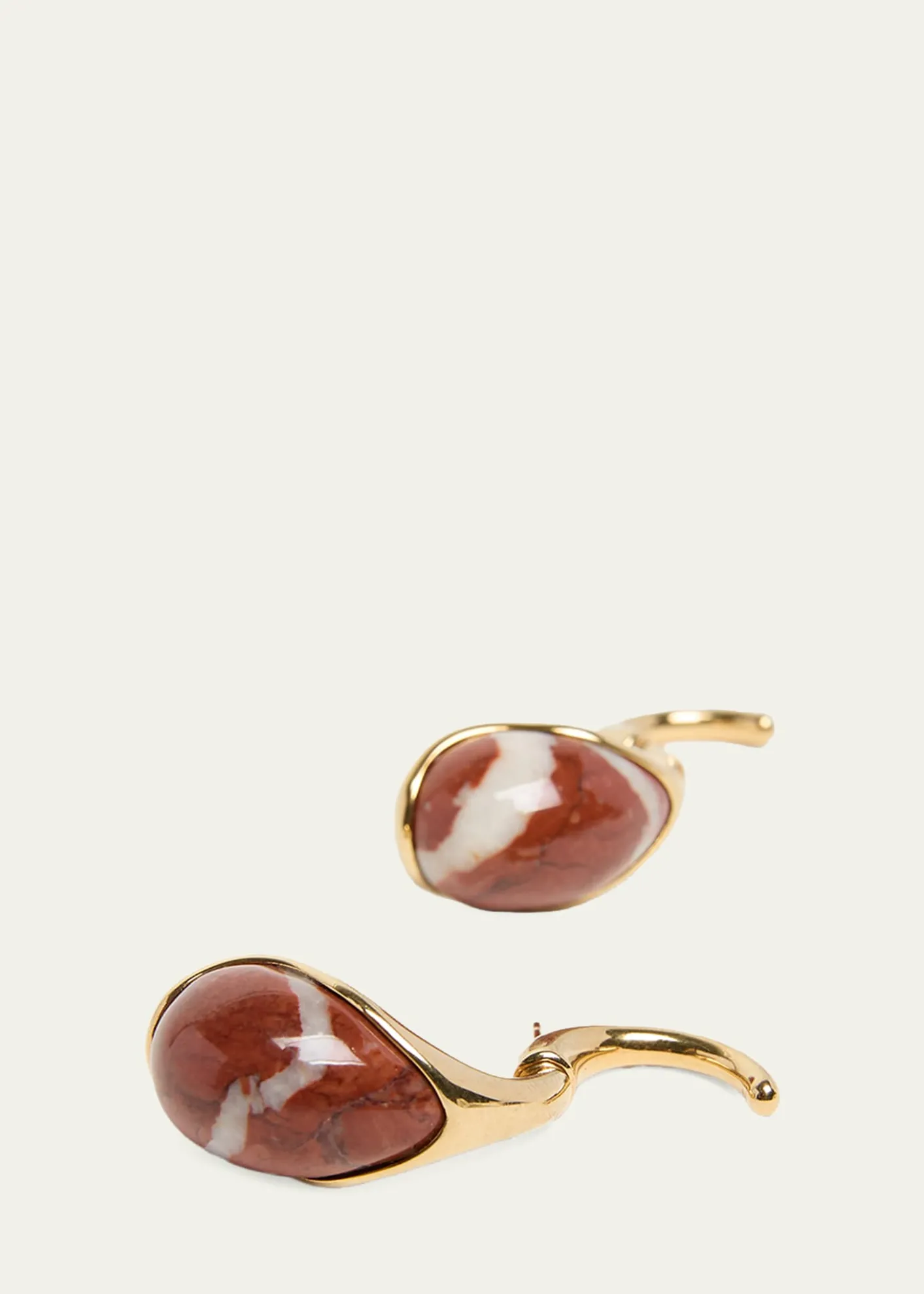 Bottega VenetaDrop Marble Earrings, Red