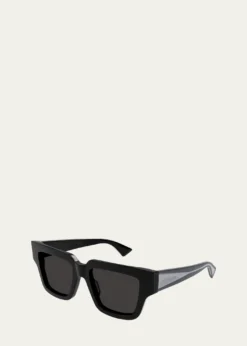 Bottega VenetaEngraved Logo Acetate Cat Eye Sunglasses
