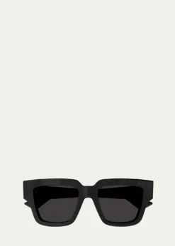 Bottega VenetaEngraved Logo Acetate Cat Eye Sunglasses