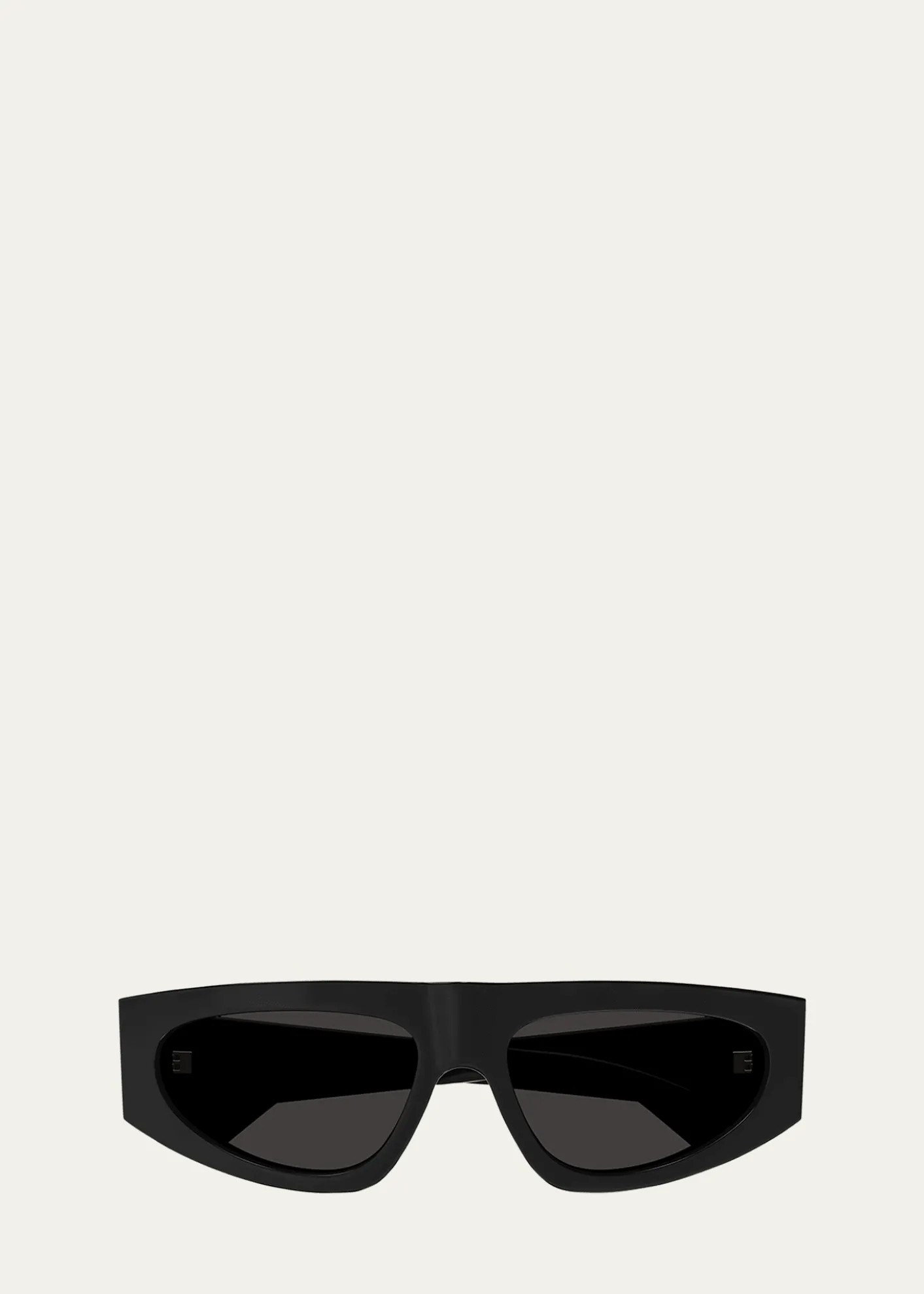 Bottega VenetaEngraved Logo Acetate Rectangle Sunglasses