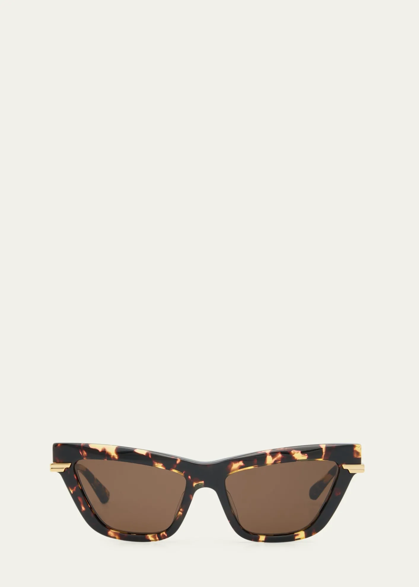 Bottega VenetaLogo Mixed-Media Cat-Eye Sunglasses