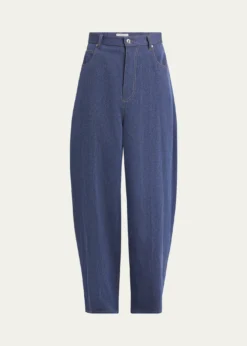 Bottega VenetaMen's Wide-Leg Drill Trousers