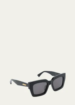Bottega VenetaRaised Logo Acetate Cat-Eye Sunglasses