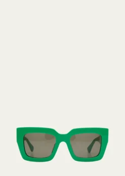 Bottega VenetaRaised Logo Acetate Cat-Eye Sunglasses