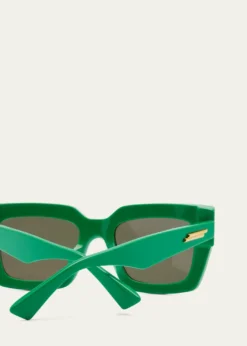 Bottega VenetaRaised Logo Acetate Cat-Eye Sunglasses