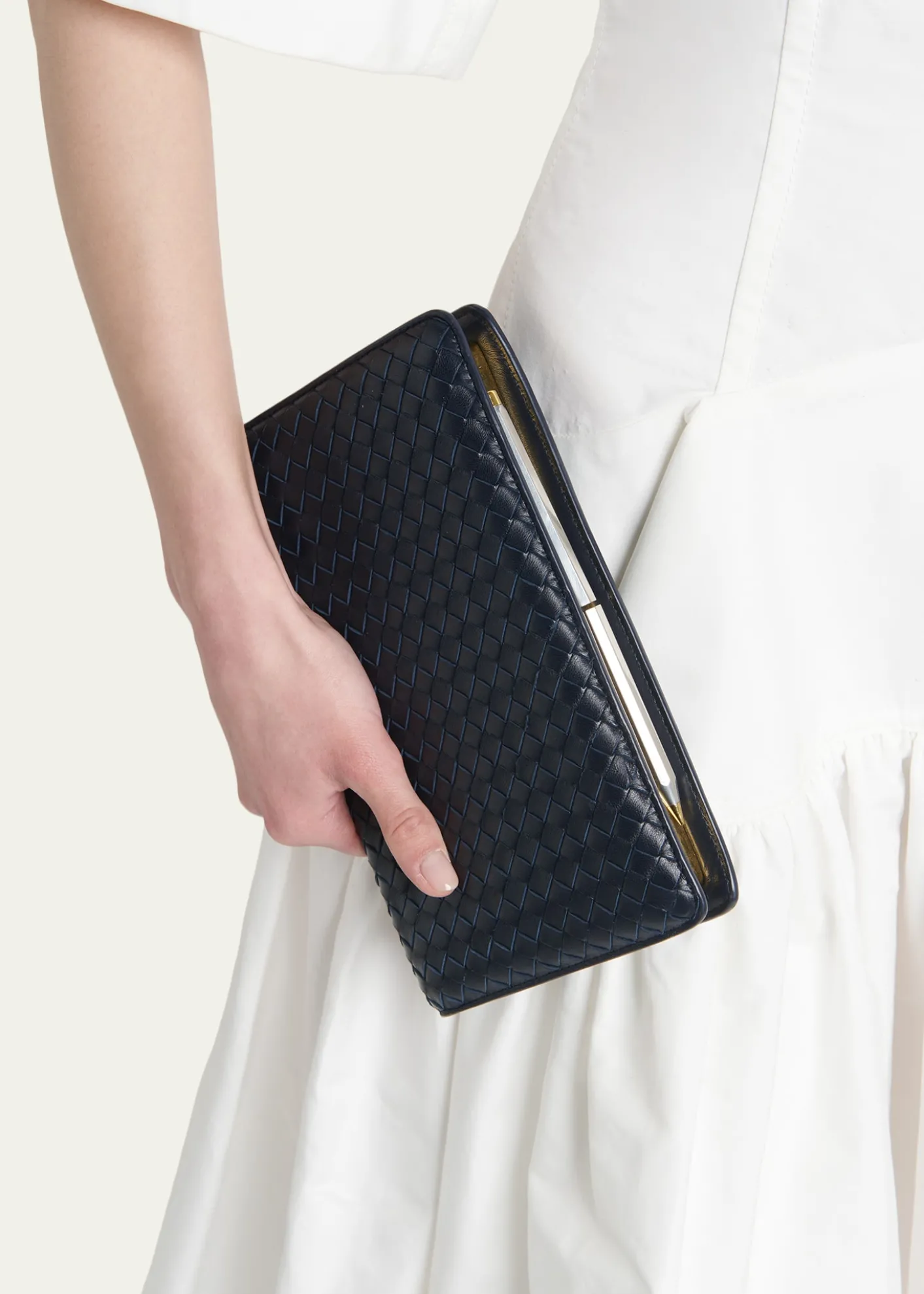Bottega VenetaAgenda Leather Clutch Bag