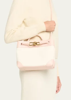 Bottega VenetaAndiamo Canvas and Nappa Small Top-Handle Bag