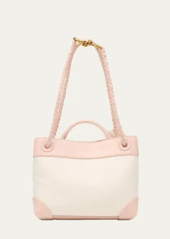 Bottega VenetaAndiamo Canvas and Nappa Small Top-Handle Bag