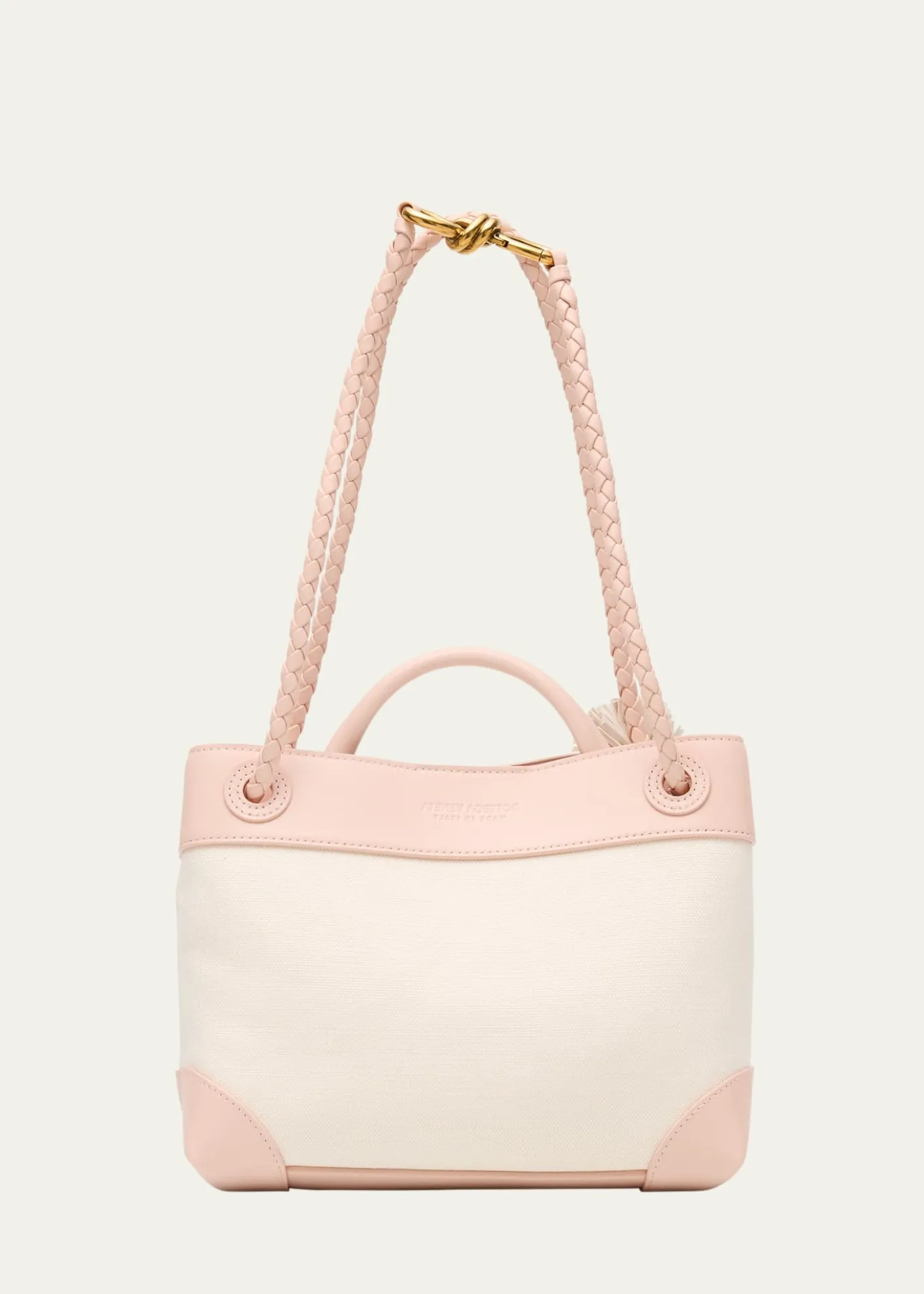 Bottega VenetaAndiamo Canvas and Nappa Small Top-Handle Bag