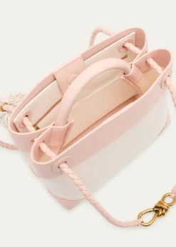 Bottega VenetaAndiamo Canvas and Nappa Small Top-Handle Bag