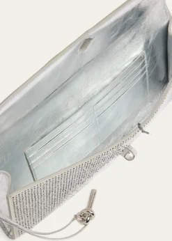 Bottega VenetaAndiamo Crystal Leather Clutch Bag