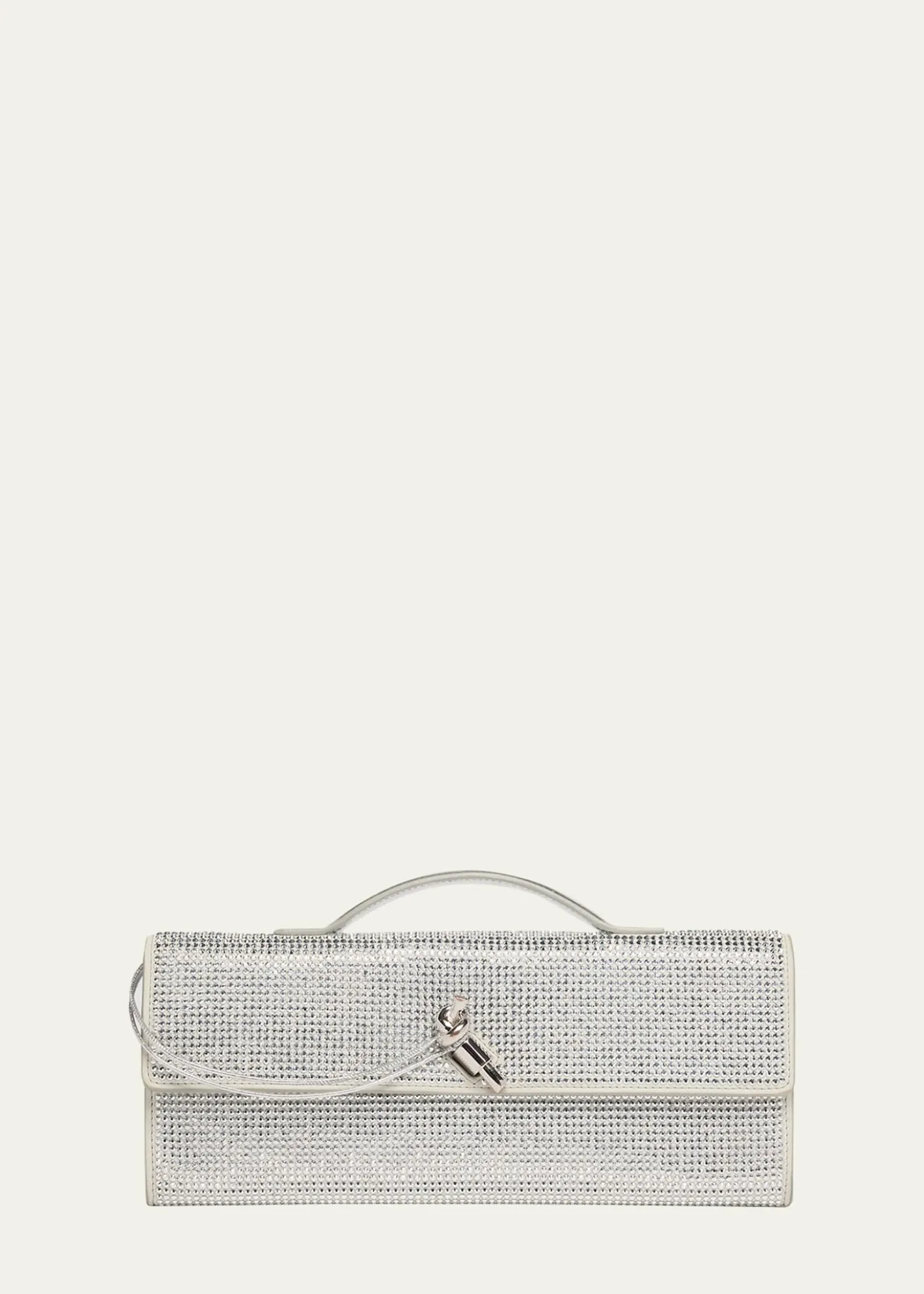 Bottega VenetaAndiamo Crystal Leather Clutch Bag