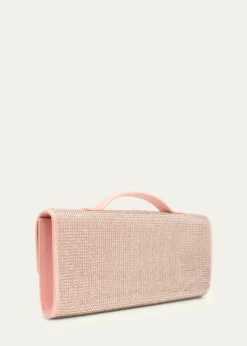 Bottega VenetaAndiamo Crystal Leather Clutch Bag