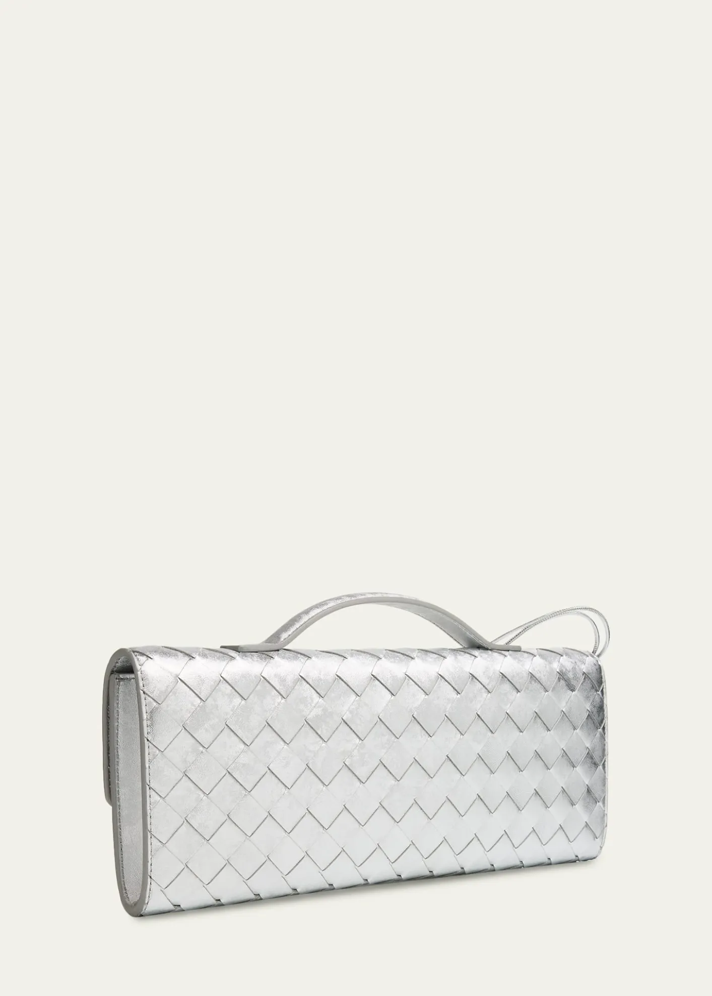 Bottega VenetaAndiamo Laminated Leather Clutch Bag
