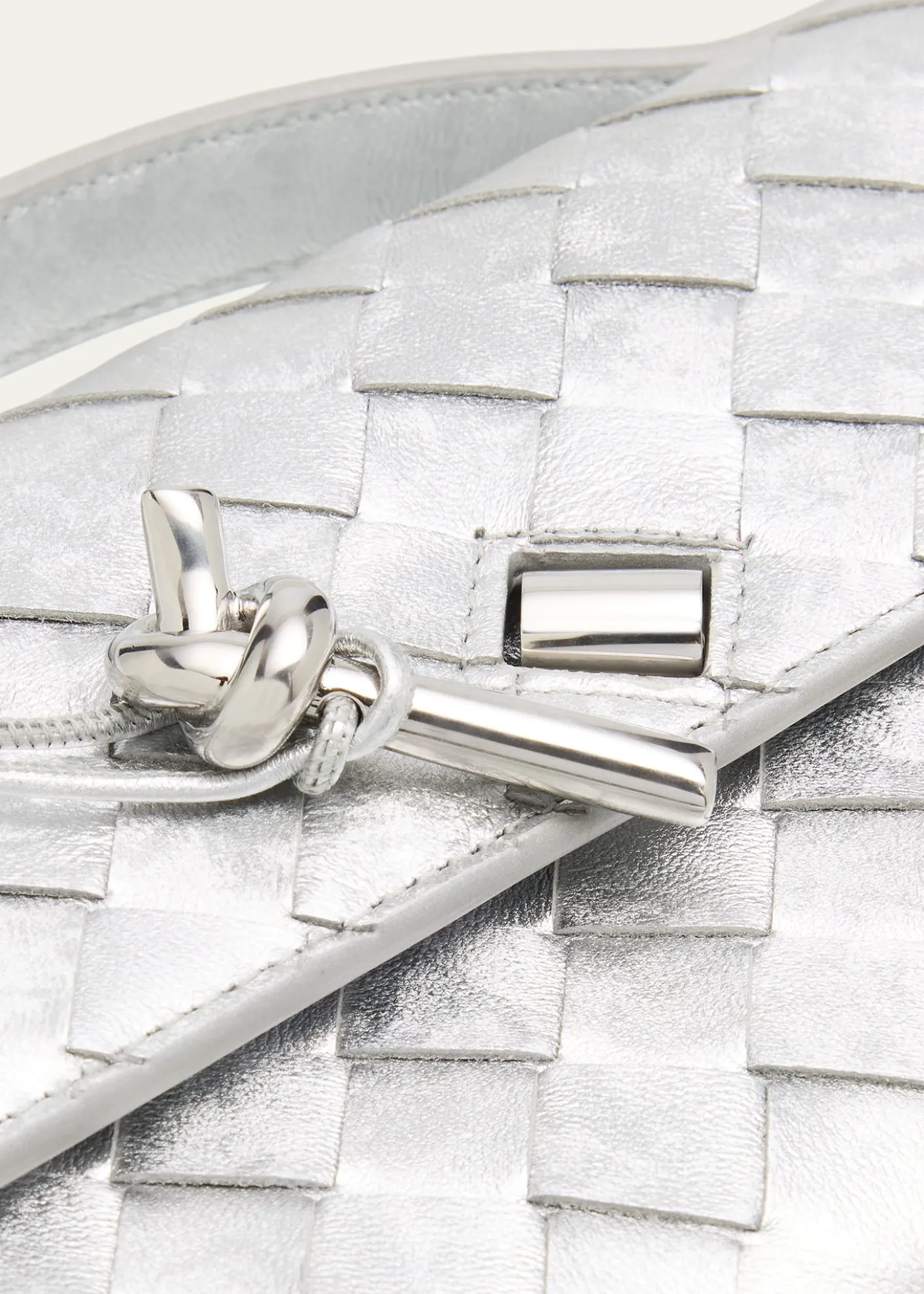 Bottega VenetaAndiamo Laminated Leather Clutch Bag