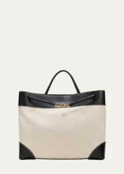 Bottega VenetaAndiamo Large Canvas Tote Bag