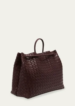 Bottega VenetaAndiamo Large Intreccio Lambskin Top-Handle Bag