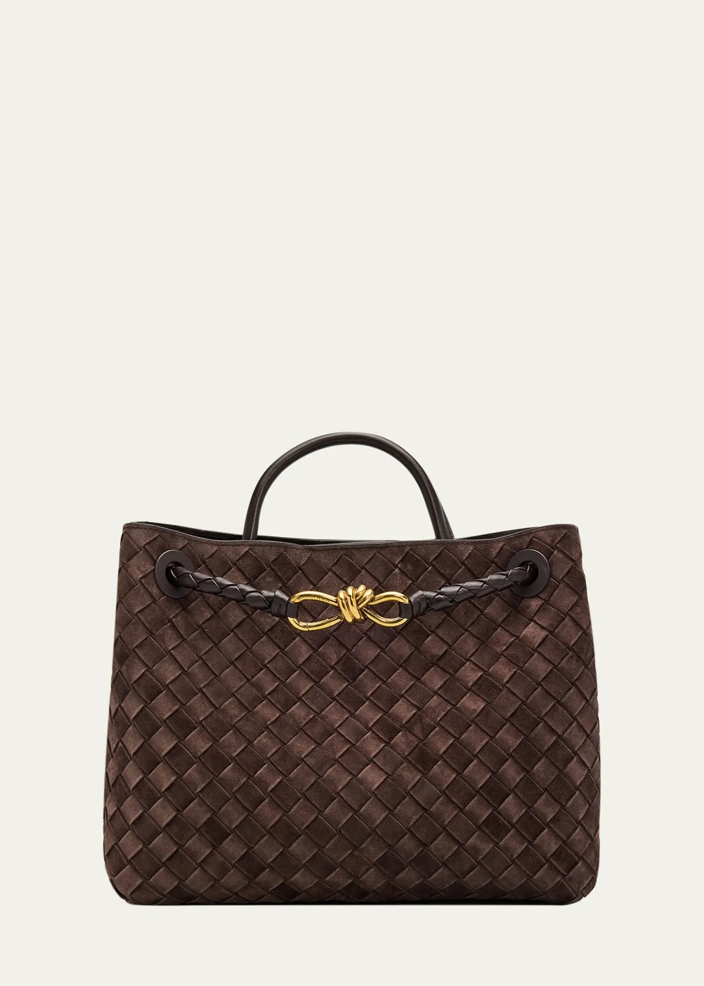 Bottega VenetaAndiamo Medium Top-Handle Bag in Suede