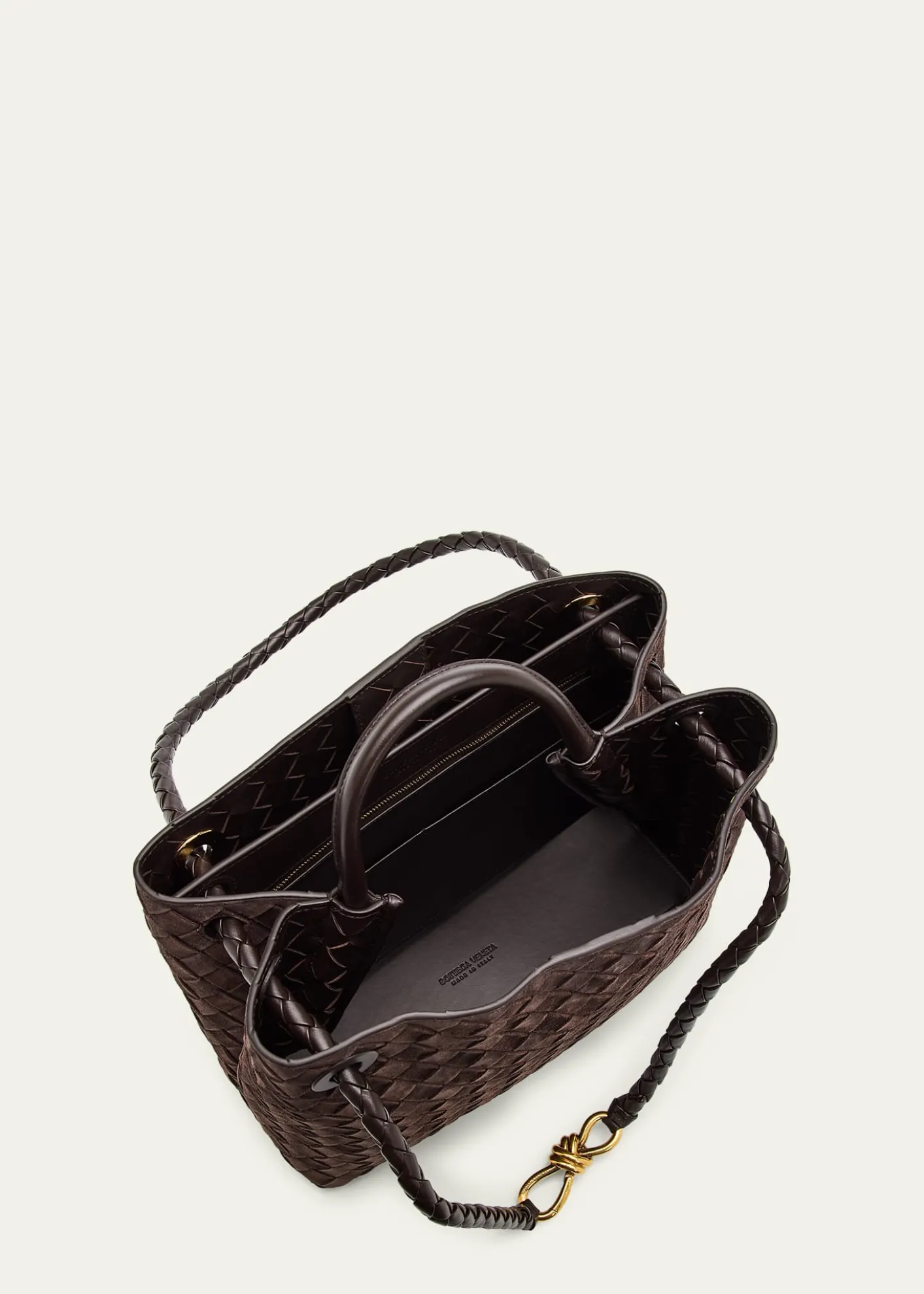 Bottega VenetaAndiamo Medium Top-Handle Bag in Suede