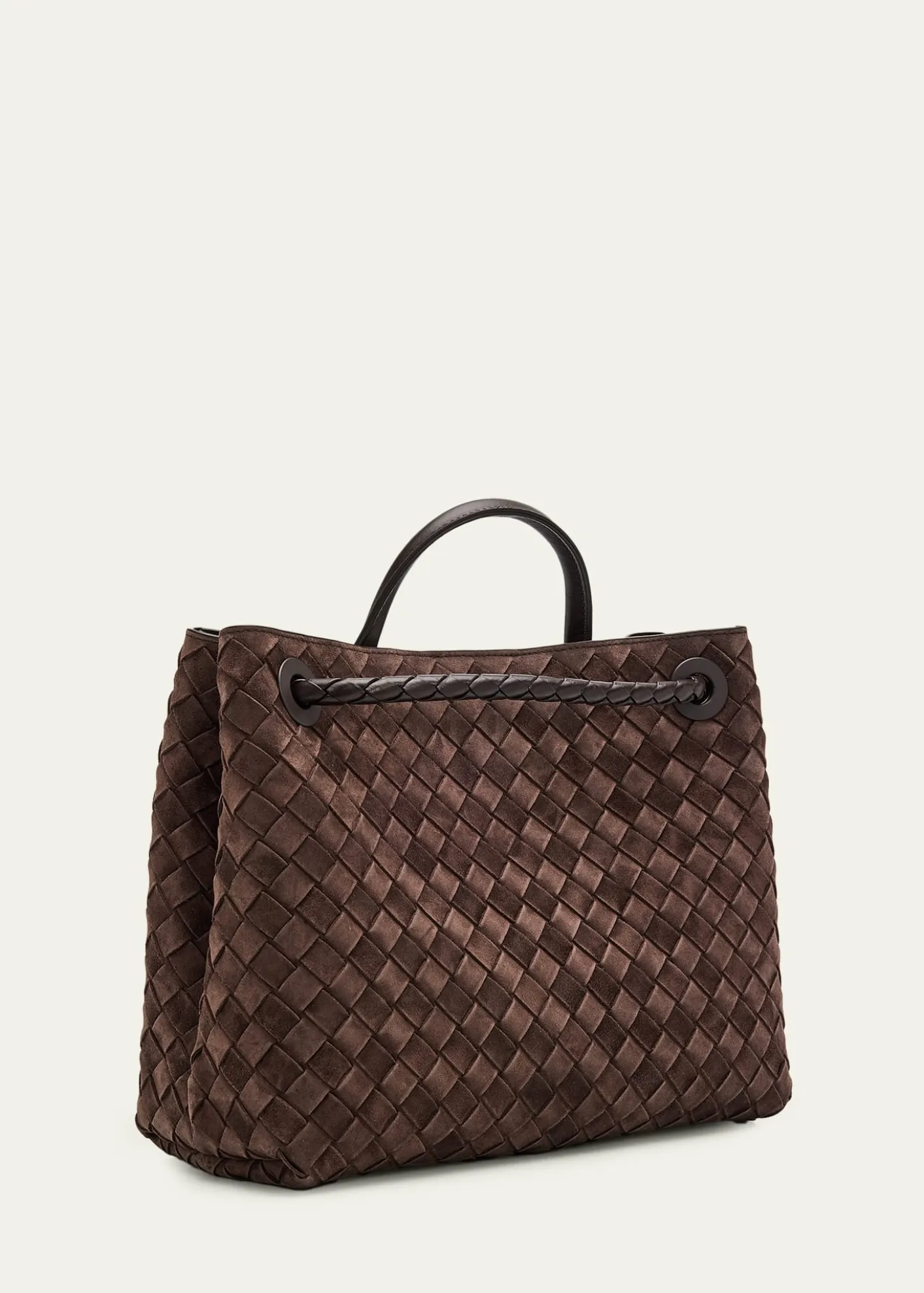 Bottega VenetaAndiamo Medium Top-Handle Bag in Suede