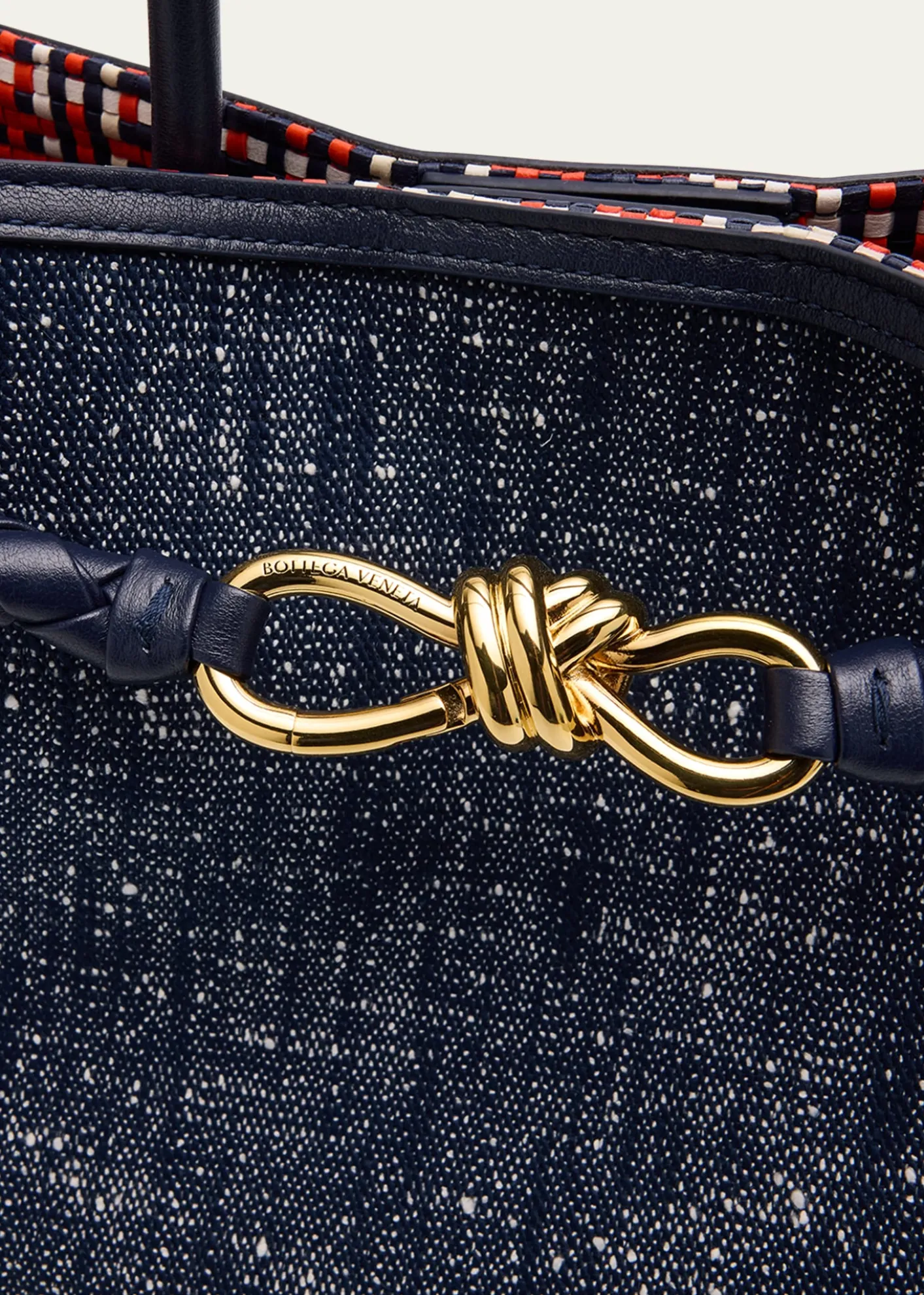 Bottega VenetaAndiamo Medium Boucle Denim Tote Bag