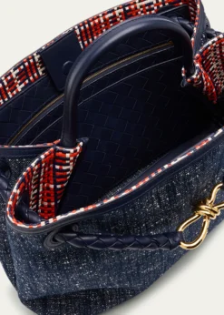 Bottega VenetaAndiamo Medium Boucle Denim Tote Bag