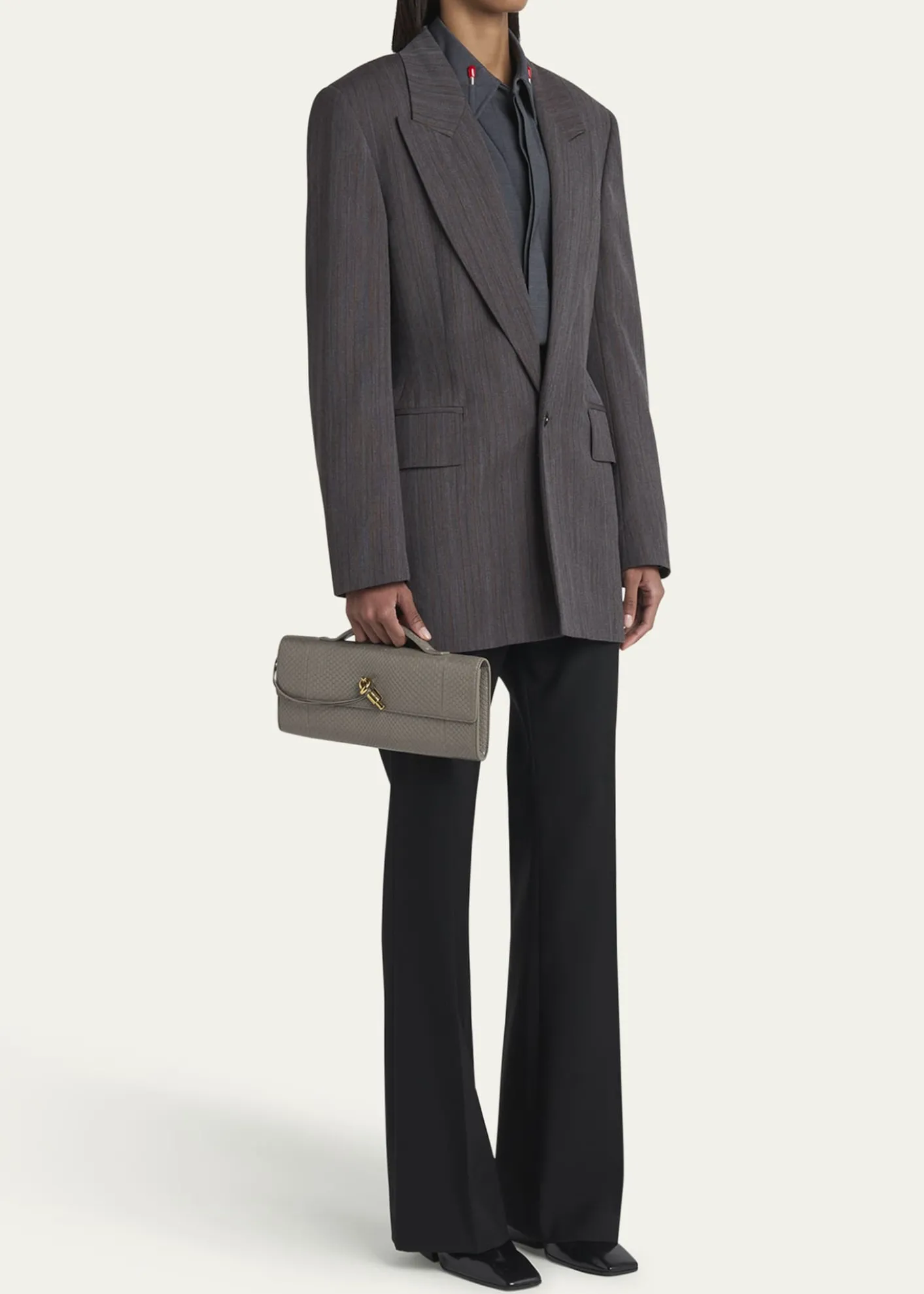 Bottega VenetaAndiamo Python Long Clutch Bag