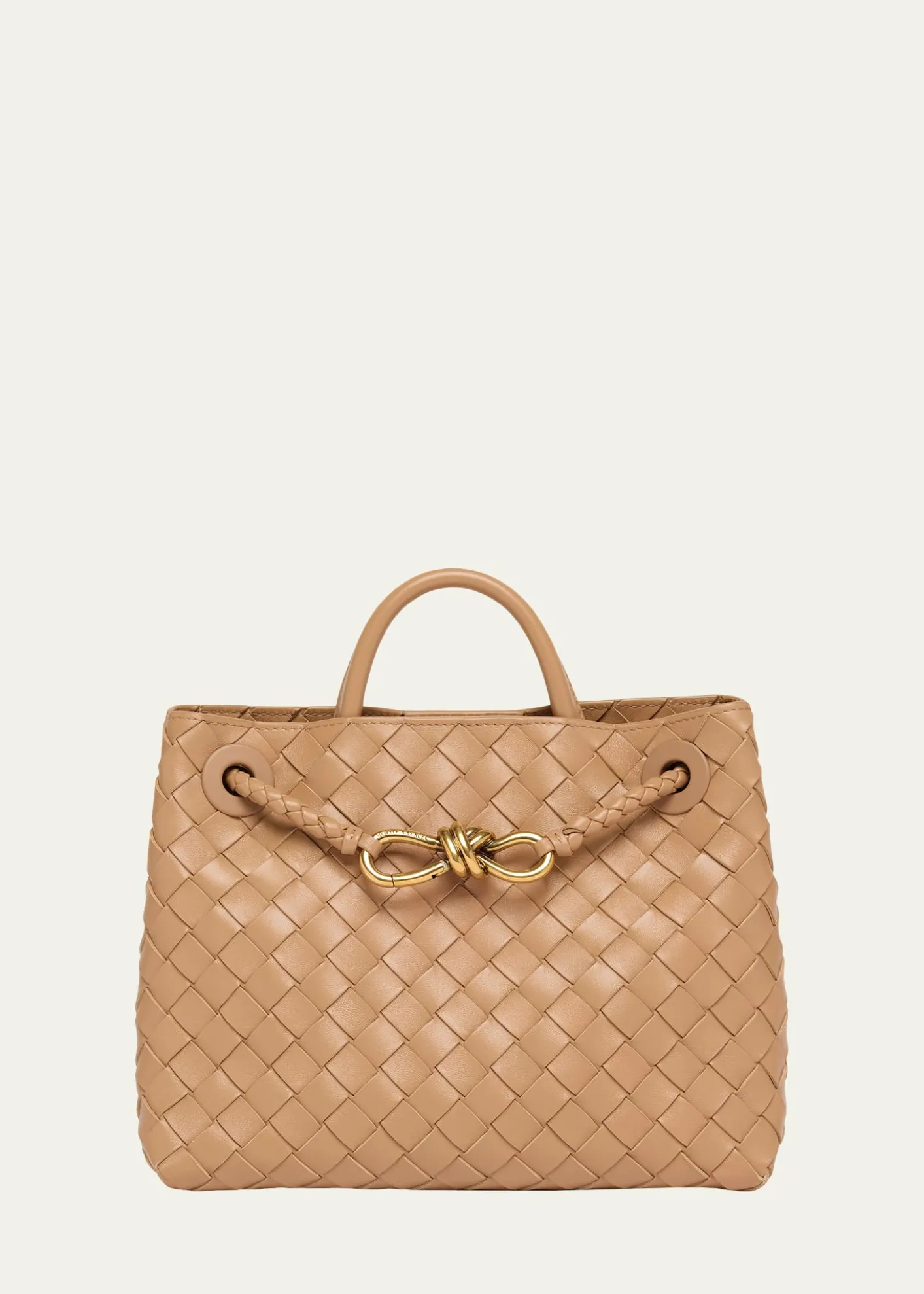 Bottega VenetaAndiamo Small Leather Top-Handle Bag