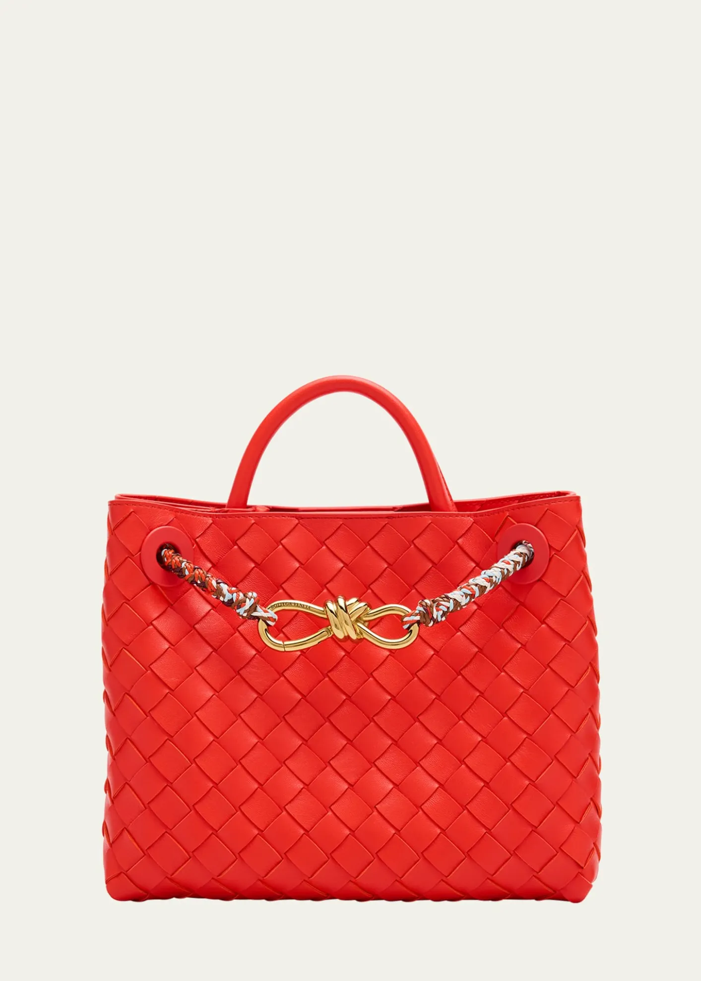 Bottega VenetaAndiamo Small Leather Top-Handle Bag