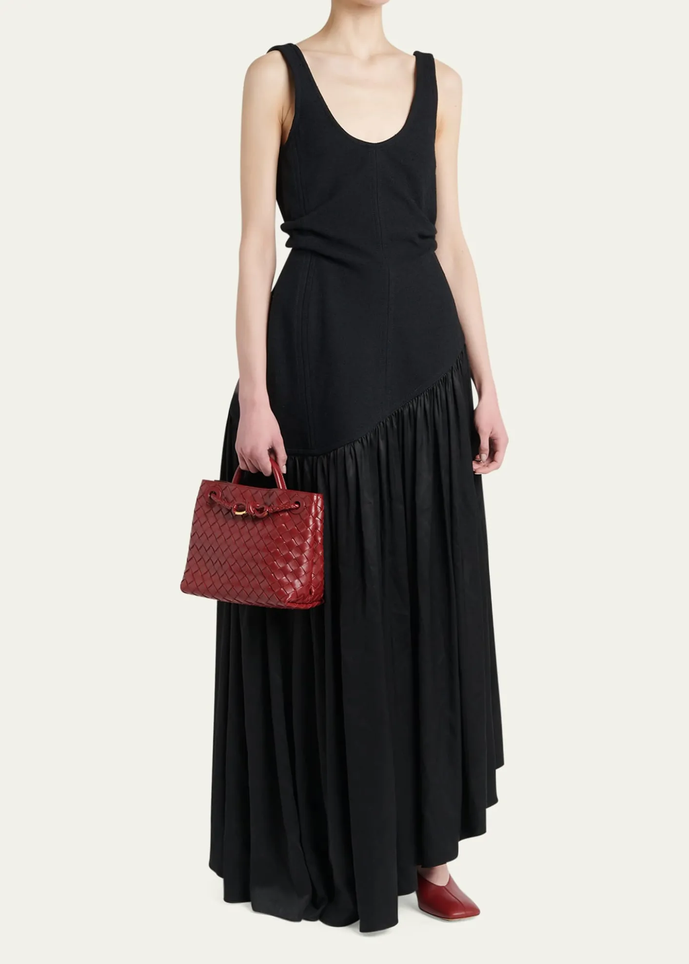 Bottega VenetaAndiamo Small Leather Tote Bag