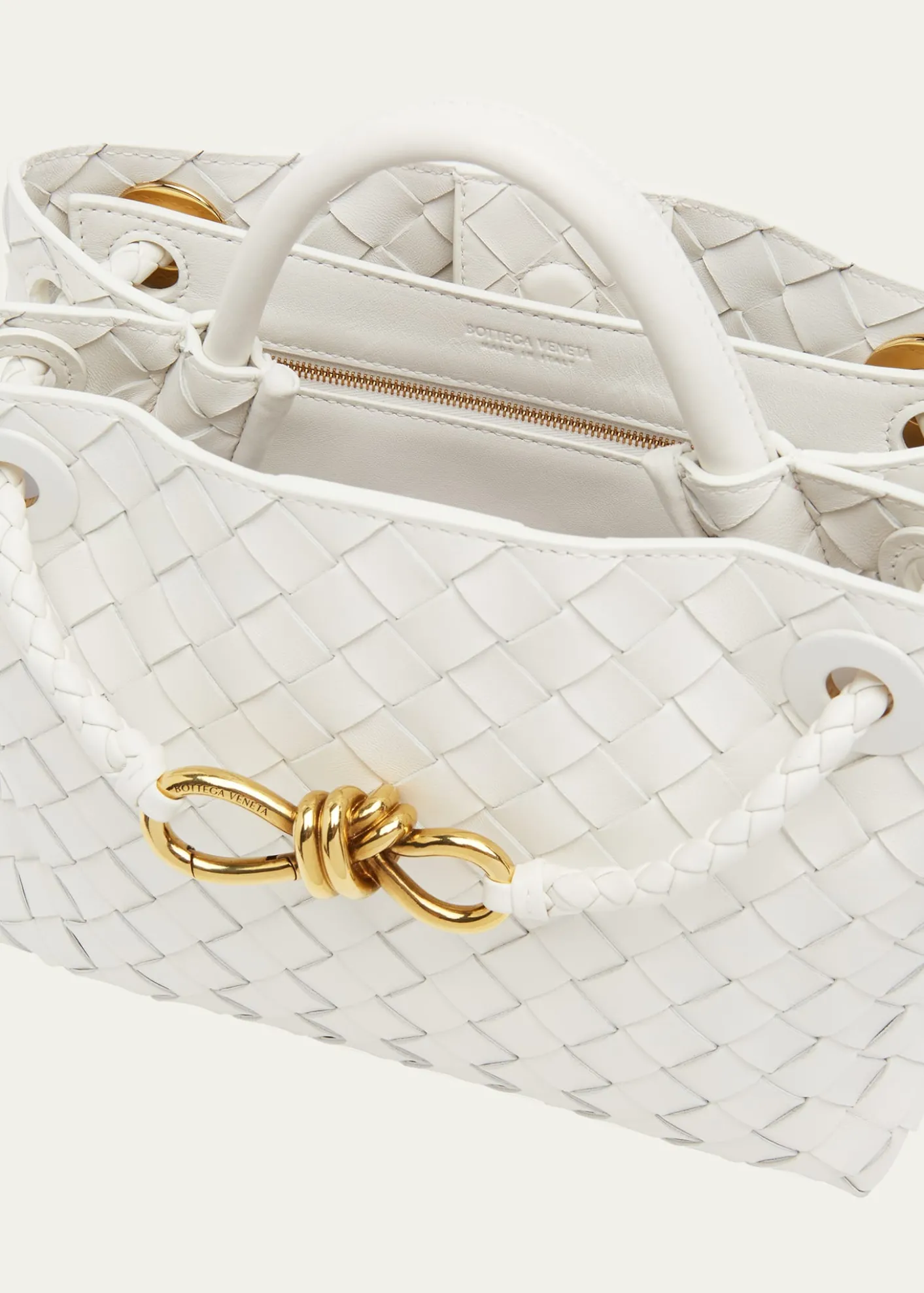 Bottega VenetaAndiamo Small Leather Top-Handle Bag